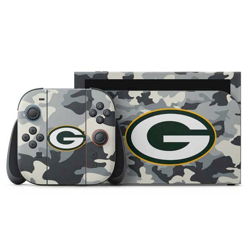 NFL Green Bay Packers Camo Nintendo Switch 2 (2025) with Joy-Con Skin