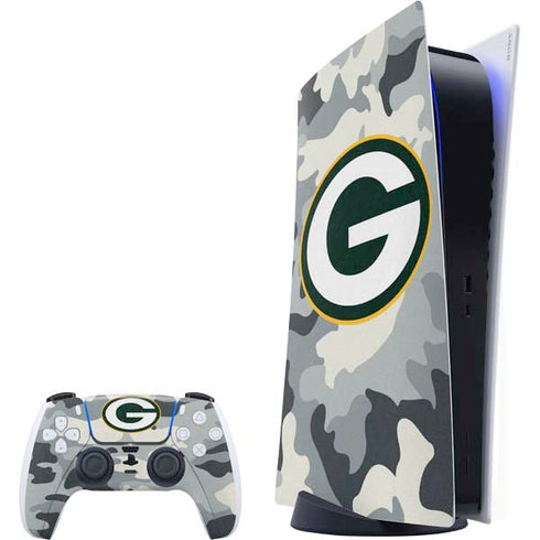 NFL Green Bay Packers Camo PlayStation PS5 Skins