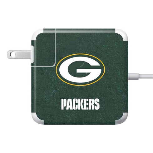 NFL Green Bay Packers Distressed 85W Power Adapter (15 and 17 inch MacBook Pro Charger) Skin
