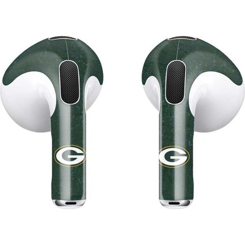 NFL Green Bay Packers Distressed Apple AirPods (3rd Gen 2021) Skin