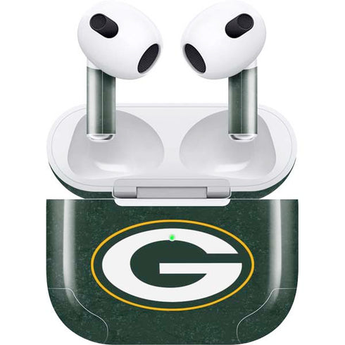 NFL Green Bay Packers Distressed Apple AirPods (3rd Gen 2021) Skin