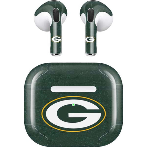NFL Green Bay Packers Distressed Apple AirPods (3rd Gen 2021) Skin