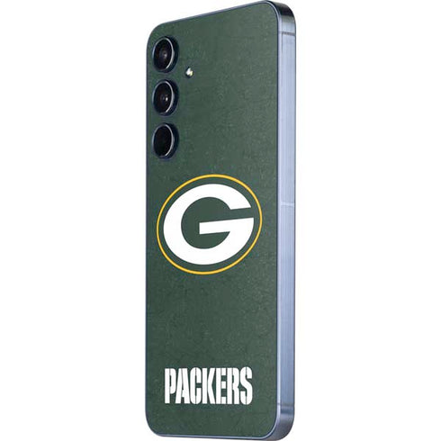 NFL Green Bay Packers Distressed Galaxy A35 5G Skin