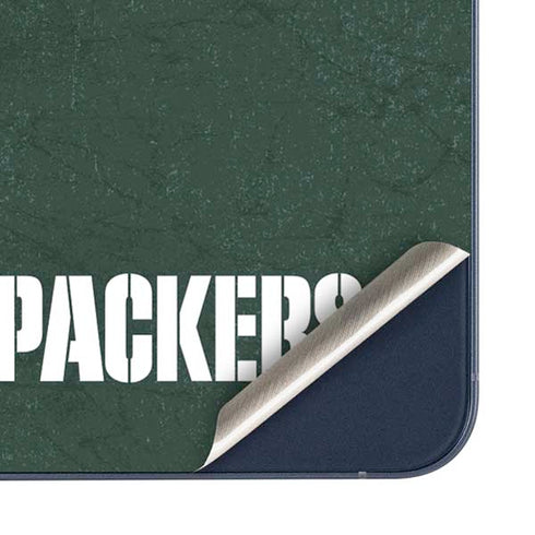 NFL Green Bay Packers Distressed Galaxy A35 5G Skin