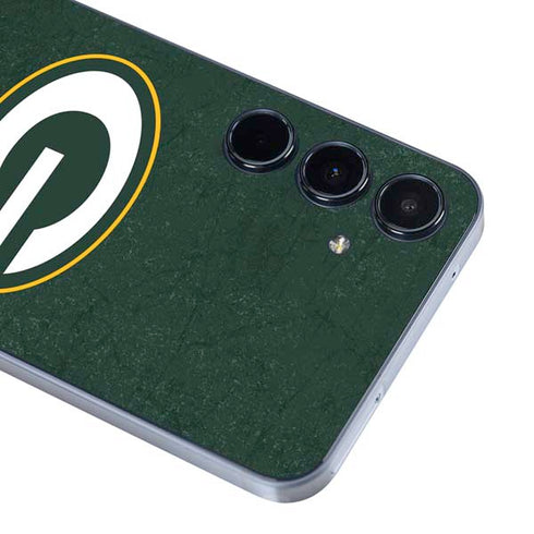 NFL Green Bay Packers Distressed Galaxy A36 5G Skin