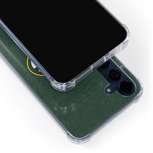 NFL Green Bay Packers Distressed Galaxy A55 5G Clear Case