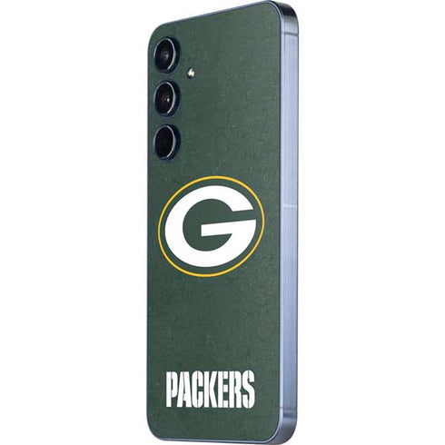 NFL Green Bay Packers Distressed Galaxy A55 5G Skin
