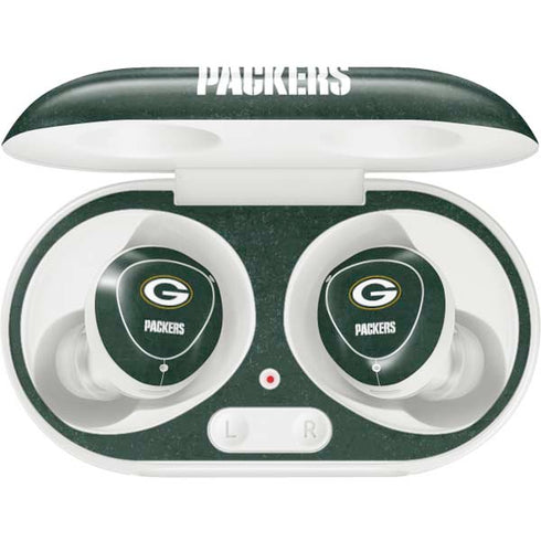 NFL Green Bay Packers Distressed Galaxy Buds Plus Skin