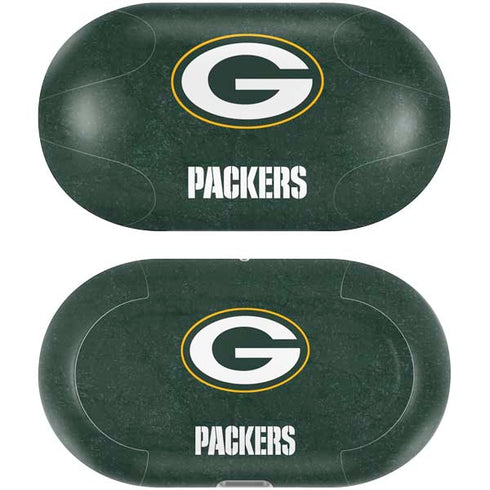 NFL Green Bay Packers Distressed Galaxy Buds Plus Skin