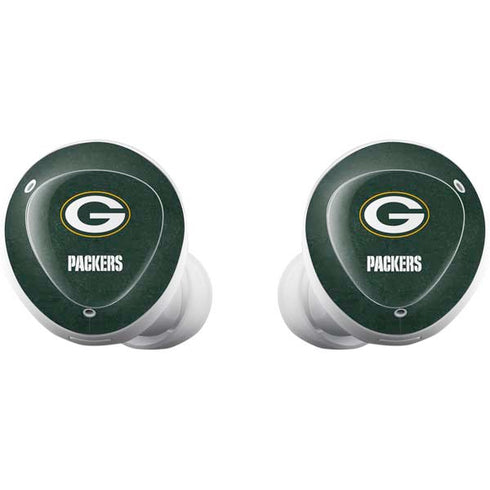 NFL Green Bay Packers Distressed Galaxy Buds Plus Skin