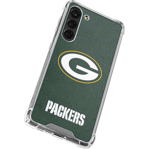 NFL Green Bay Packers Distressed Galaxy S24 FE Clear Case
