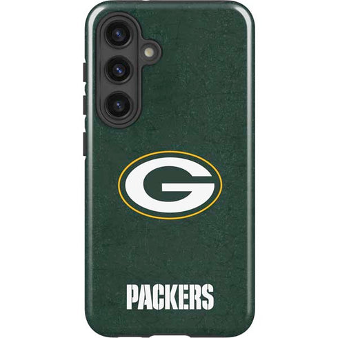 NFL Green Bay Packers Distressed Galaxy S25 Impact Case