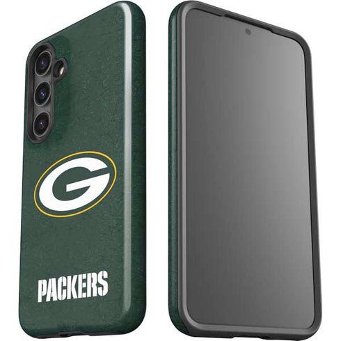 NFL Green Bay Packers Distressed Galaxy S25 Impact Case