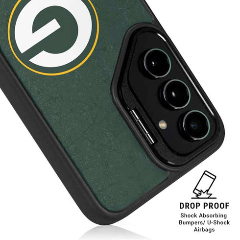 NFL Green Bay Packers Distressed Galaxy S25 Kickstand Case