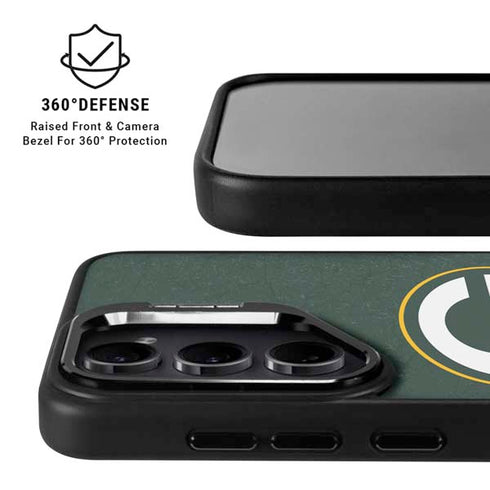 NFL Green Bay Packers Distressed Galaxy S25 Plus Kickstand Case