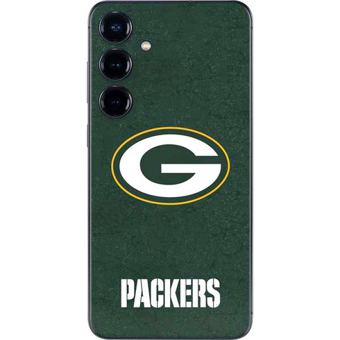 NFL Green Bay Packers Distressed Galaxy S25 Plus Skin