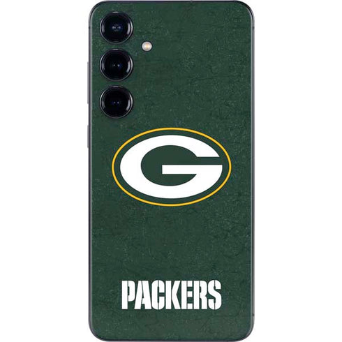 NFL Green Bay Packers Distressed Galaxy S25 Skin
