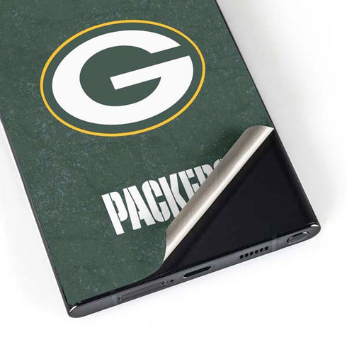 NFL Green Bay Packers Distressed Galaxy S25 Ultra Skin