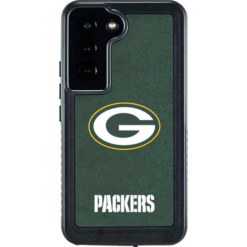 NFL Green Bay Packers Distressed Galaxy S24 Waterproof Case