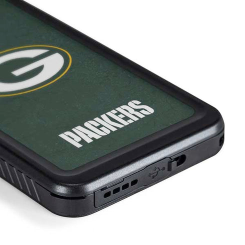 NFL Green Bay Packers Distressed Galaxy S24 Waterproof Case