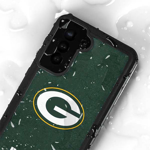 NFL Green Bay Packers Distressed Galaxy S24 Waterproof Case