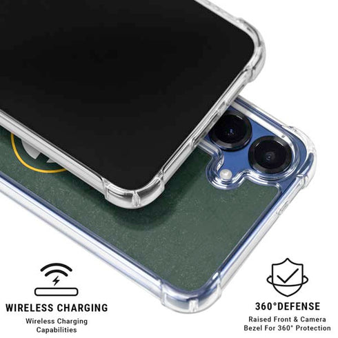 NFL Green Bay Packers Distressed Galaxy S25 Plus Clear Case