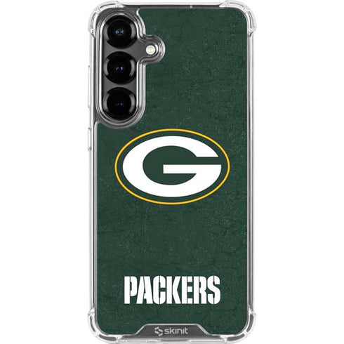 NFL Green Bay Packers Distressed Galaxy S26 Plus Clear Case