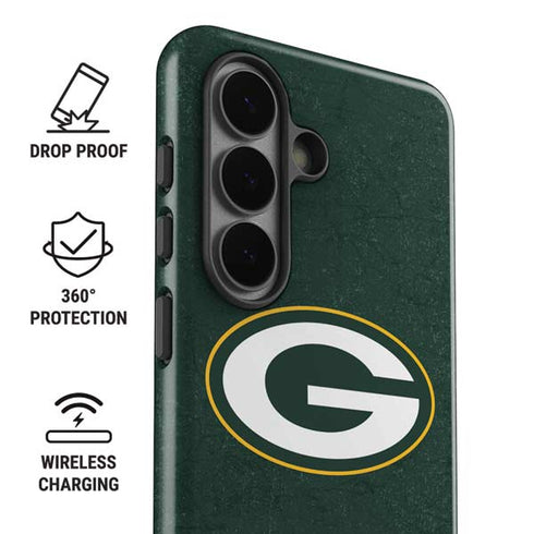 NFL Green Bay Packers Distressed Galaxy S26 Plus Impact Case