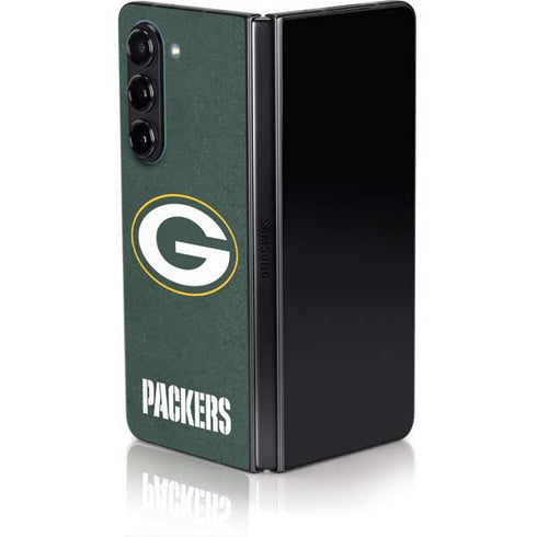 NFL Green Bay Packers Distressed Galaxy Z Fold5 5G Skin