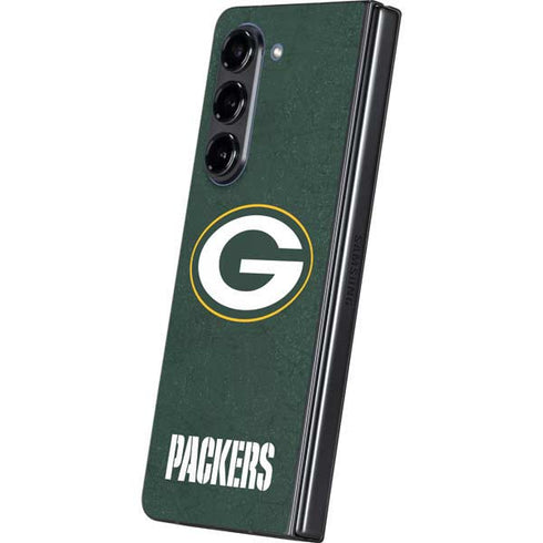NFL Green Bay Packers Distressed Galaxy Z Fold5 5G Skin
