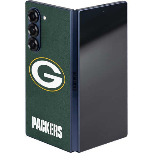 NFL Green Bay Packers Distressed Galaxy Z Fold6 Skin