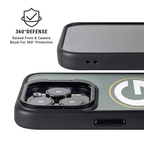 NFL Green Bay Packers Distressed iPhone 14 Pro Max Kickstand Case