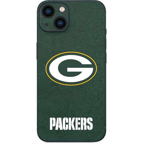 NFL Green Bay Packers Distressed iPhone 15 Skin
