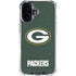 NFL Green Bay Packers Distressed iPhone 16 Clear Case