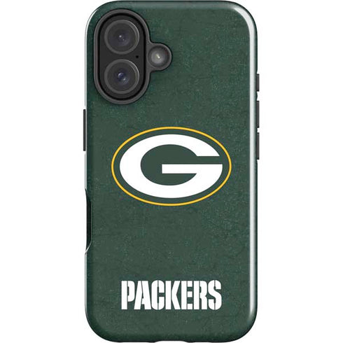 NFL Green Bay Packers Distressed iPhone 16 Impact Case