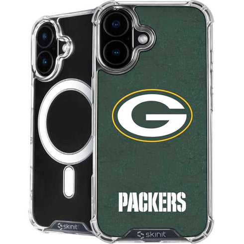 NFL Green Bay Packers Distressed iPhone 16 MagSafe Case