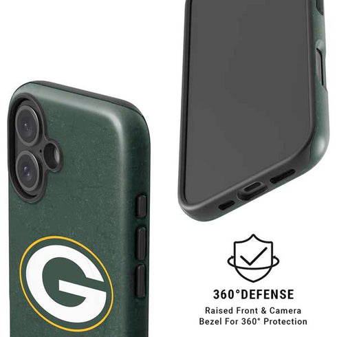 NFL Green Bay Packers Distressed iPhone 16 Magsafe Impact Case