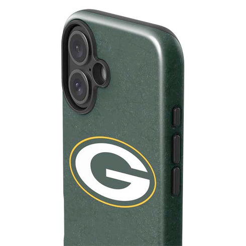 NFL Green Bay Packers Distressed iPhone 16 Plus Impact Case