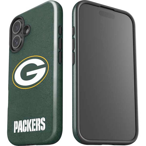 NFL Green Bay Packers Distressed iPhone 16 Plus Impact Case