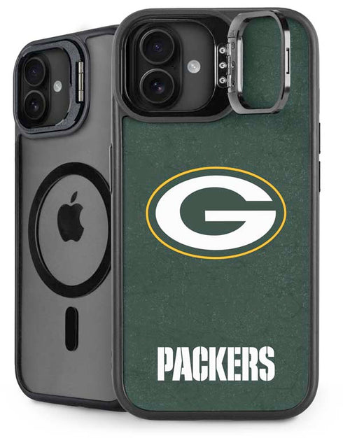 NFL Green Bay Packers Distressed iPhone 16 Plus Kickstand Case