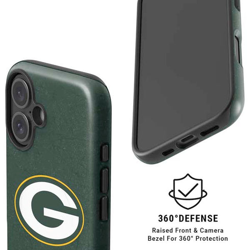 NFL Green Bay Packers Distressed iPhone 16 Plus Magsafe Impact Case
