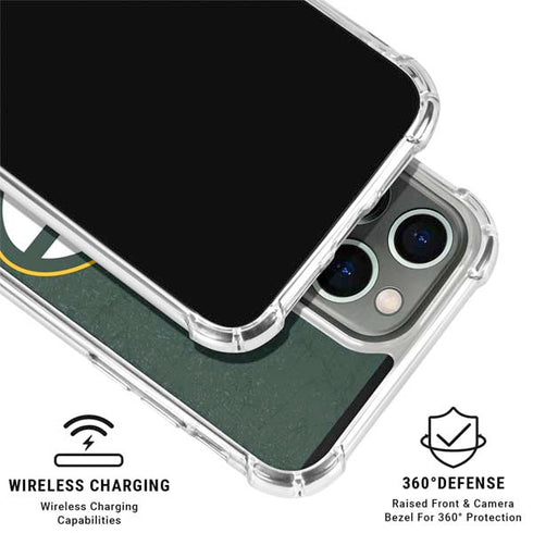 NFL Green Bay Packers Distressed iPhone 16 Pro Clear Case
