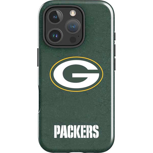NFL Green Bay Packers Distressed iPhone 16 Pro Max Impact Case