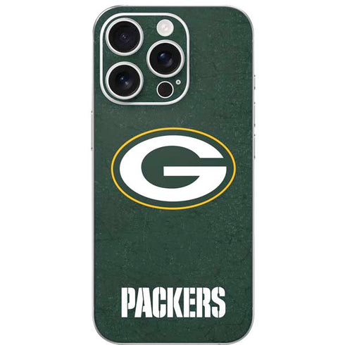 NFL Green Bay Packers Distressed iPhone 16 Pro Skin