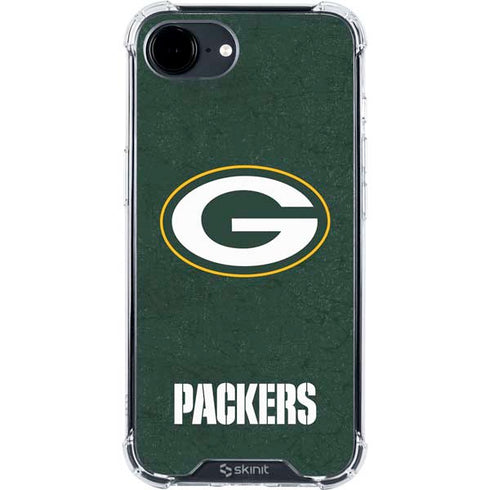 NFL Green Bay Packers Distressed iPhone 16e Clear Case