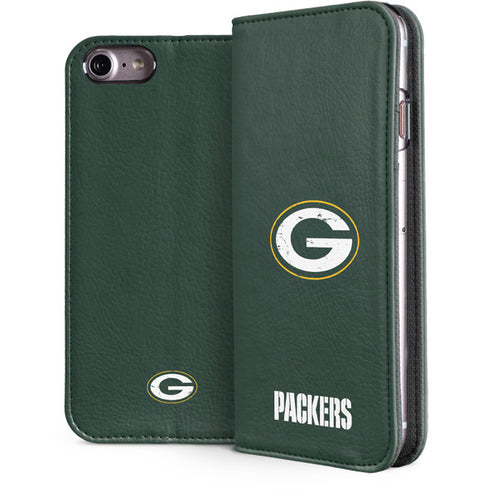 NFL Green Bay Packers Distressed iPhone 8 Folio Case