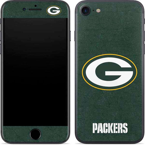 NFL Green Bay Packers Distressed iPhone 8 Skin