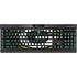 NFL Green Bay Packers Distressed K95 RGB PLATINUM Mechanical Gaming Keyboard Skin