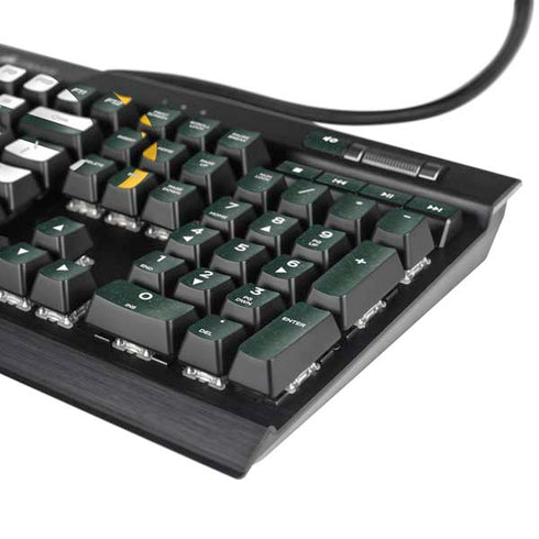 NFL Green Bay Packers Distressed K95 RGB PLATINUM Mechanical Gaming Keyboard Skin