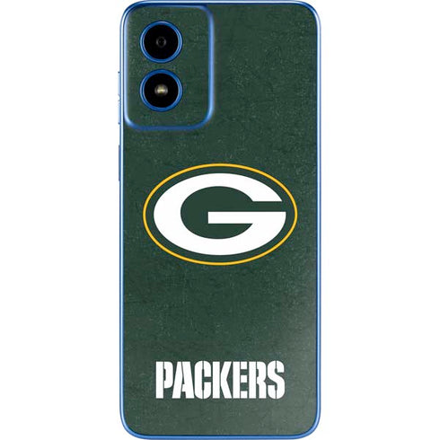 NFL Green Bay Packers Distressed Moto G Play 4G (2024) Skin